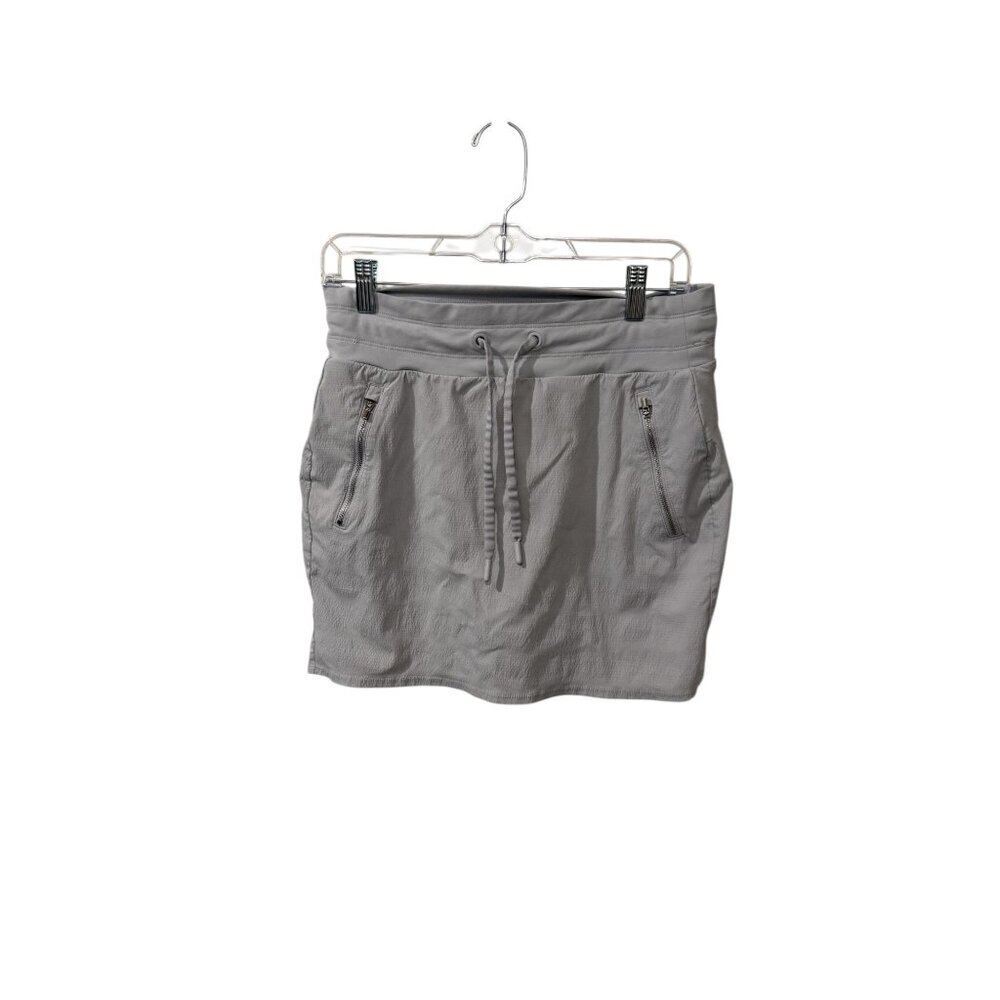 Athleta Womens Athletic Skirt With Built-In Shorts Size 4 Gray Lightweight Stret